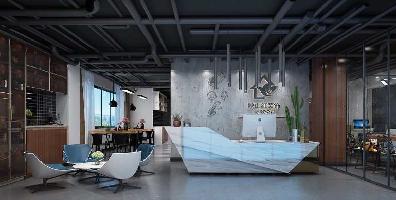 映紅裝飾前臺(tái)背景墻